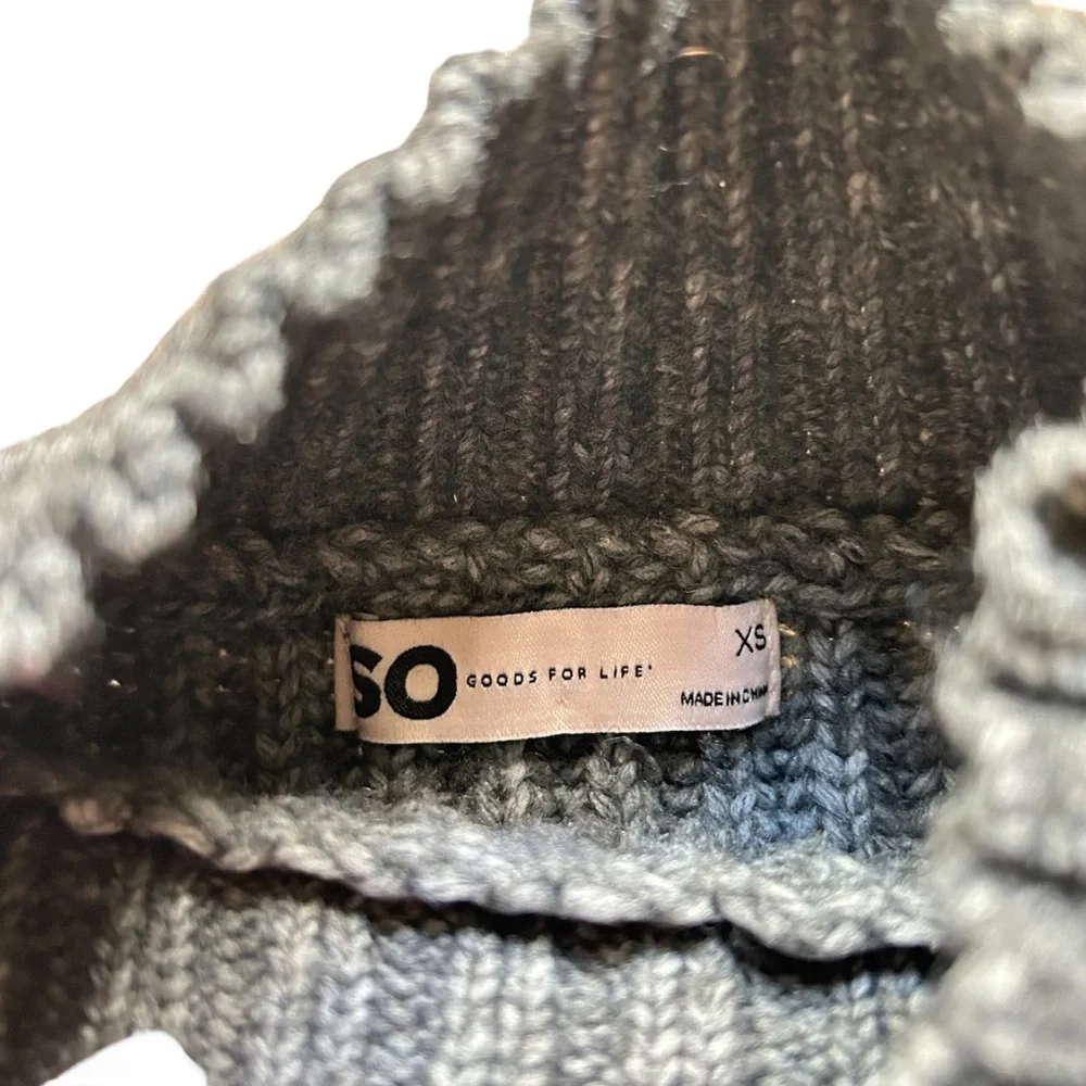 So | Juniors Ribbed Mockneck Sweater